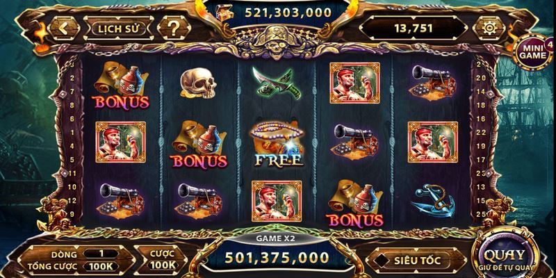 Chơi quay hũ Ku11 Vua Hải Tặc siêu thú vị